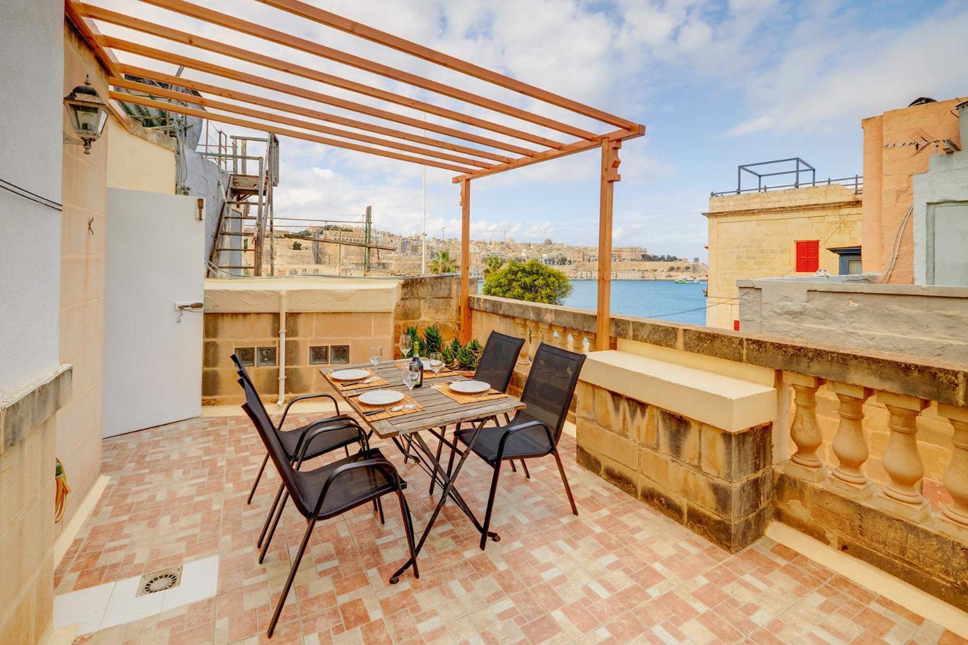 Traditional Maltese Townhouse, Roof Terrace And Views Senglea Dış mekan fotoğraf